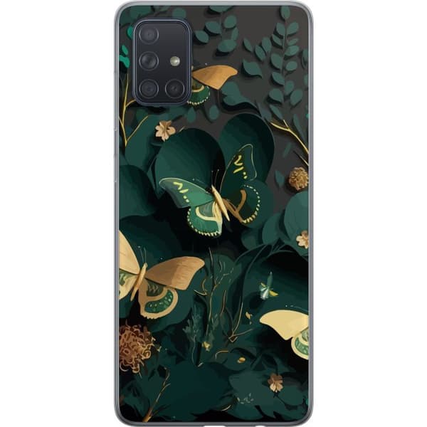 Kompatibelt Mobildeksel til Samsung Galaxy A71 Fjärilar