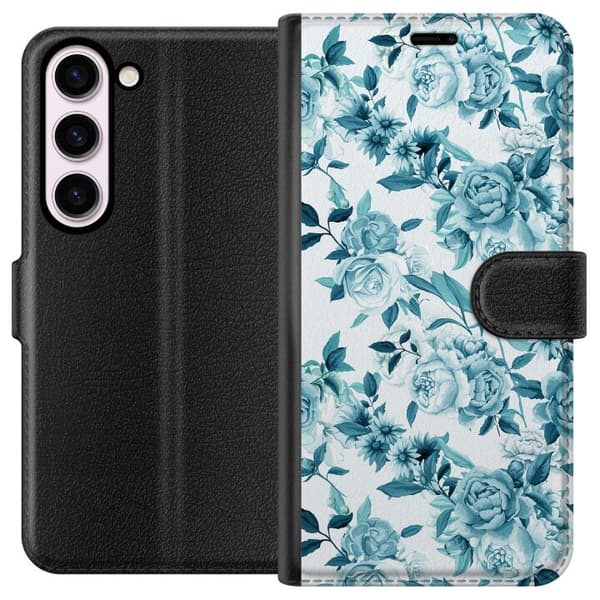 Kompatibelt Lommeboketui til Samsung Galaxy S23 Blomster