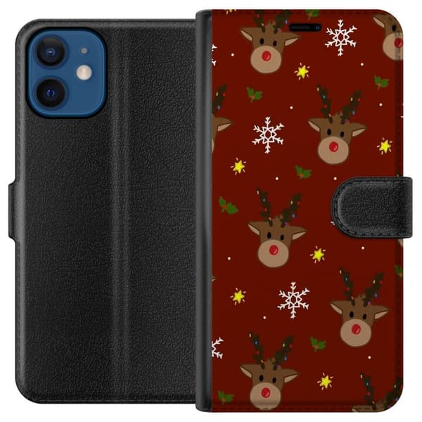 Yhteensopiva Lompakkokotelo Apple iPhone 12 mini Joulu