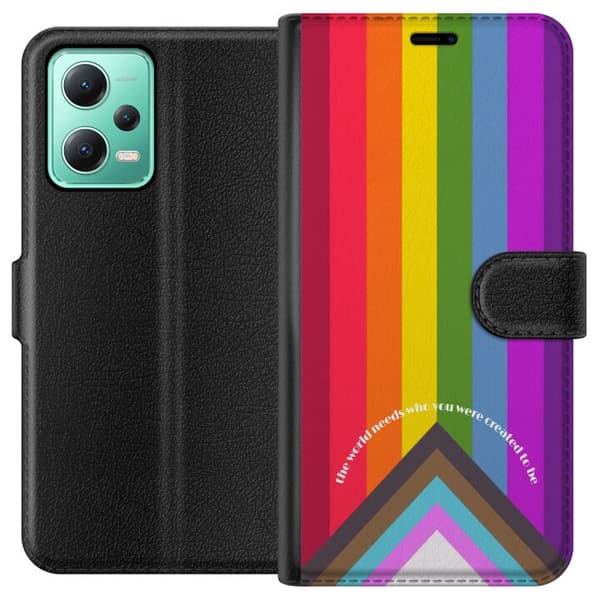 Kompatibel Tegnebogsetui til Xiaomi Redmi Note 12 Hej verden!