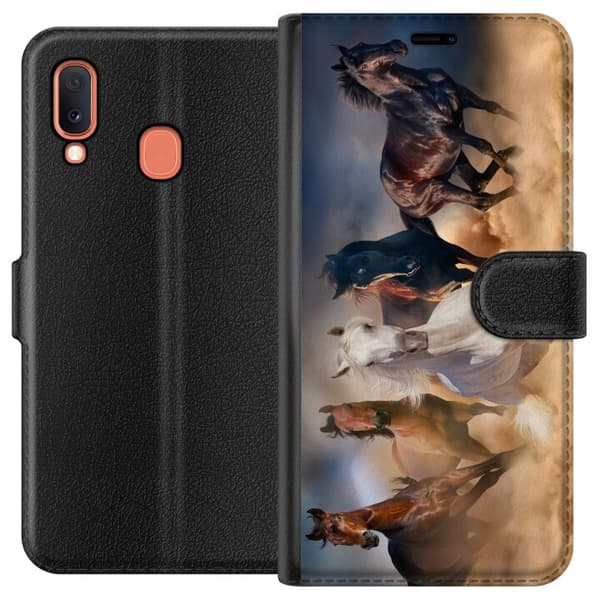 Kompatibelt Lommeboketui til Samsung Galaxy A20e Hester