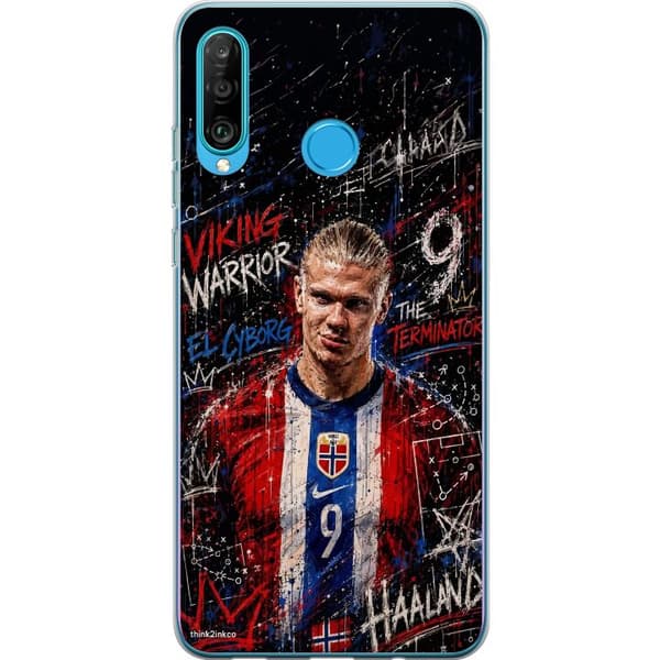 Kompatibelt Mobildeksel til Huawei P30 lite Erling Haaland graffiti
