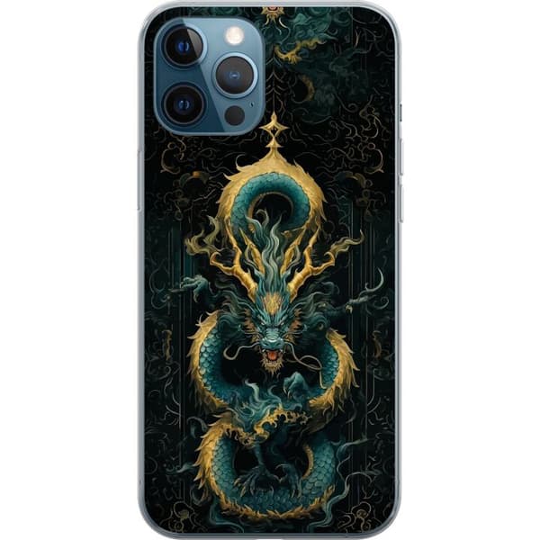 Kompatibelt Mobilskal till Apple iPhone 12 Pro Asiatisk drake