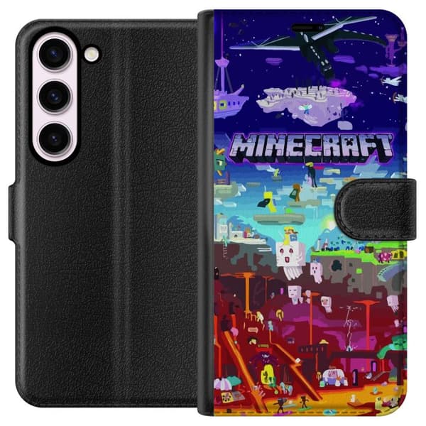 Kompatibelt Lommeboketui til Samsung Galaxy S23 Minecraft