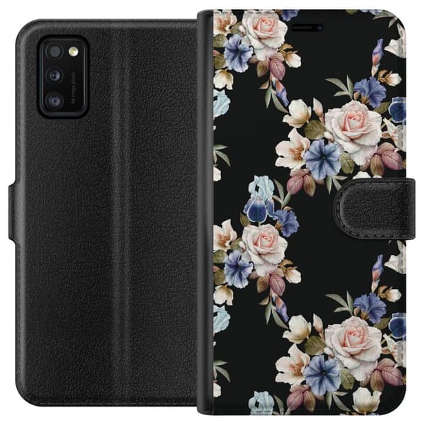 Kompatibelt Plånboksfodral till Samsung Galaxy A41 Blommor