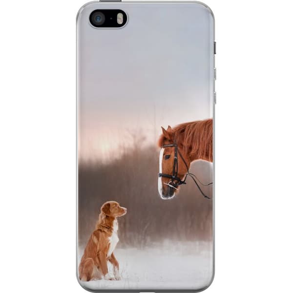 Kompatibelt Mobilskal till Apple iPhone SE (2016) Häst & Hund