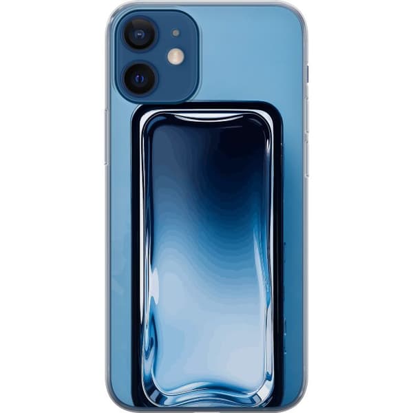 Kompatibelt Mobilskal till Apple iPhone 12 mini Blå glaseffekt