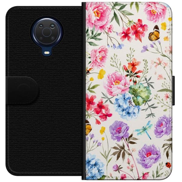Kompatibelt Lommeboketui til Nokia G20 Blomsterselskapet