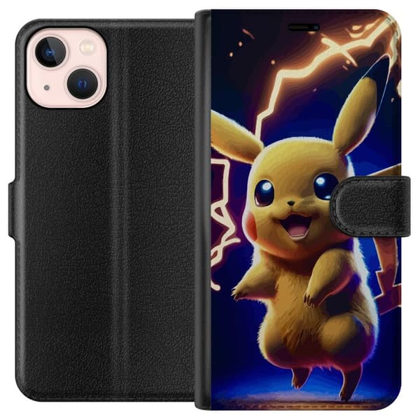 Kompatibelt Plånboksfodral till Apple iPhone 13 mini Pikachu