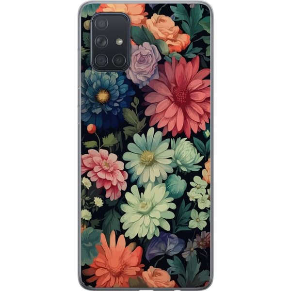 Kompatibelt Mobildeksel til Samsung Galaxy A71 Blomster