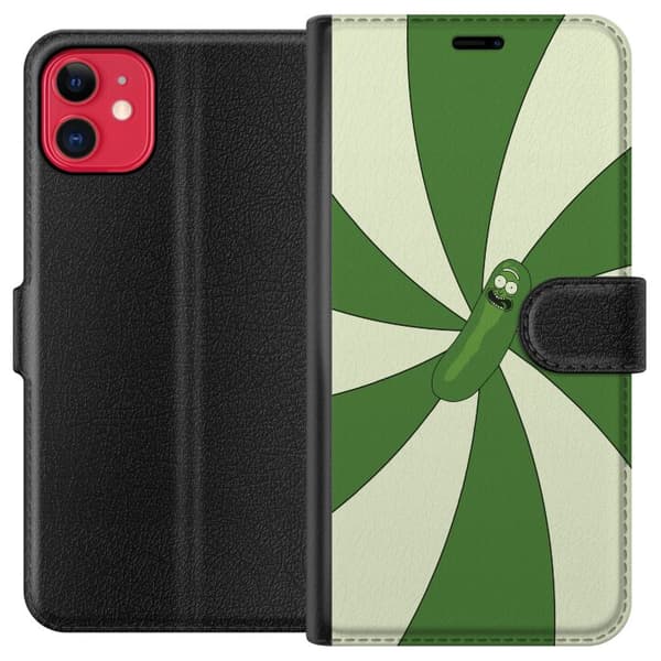 Kompatibel Tegnebogsetui til Apple iPhone 11 Pickle Rick
