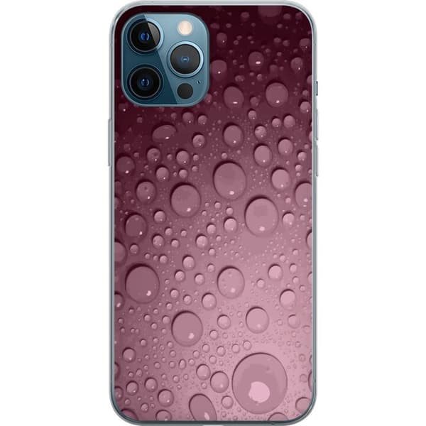 Kompatibelt Mobildeksel til Apple iPhone 12 Pro Max Rosa vattendroppar