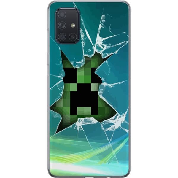 Kompatibelt Mobildeksel til Samsung Galaxy A71 MineCraft
