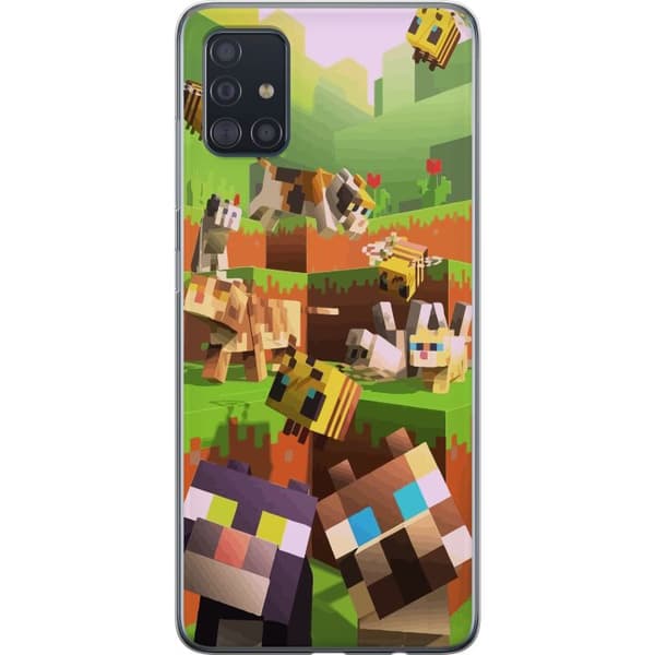 Kompatibelt Mobildeksel til Samsung Galaxy A51 MineCraft