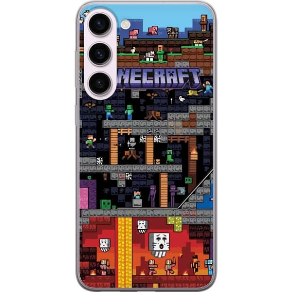 Kompatibelt Mobilskal till Samsung Galaxy S23+ Minecraft