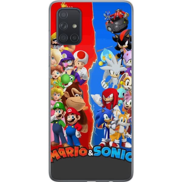 Kompatibelt Mobilskal till Samsung Galaxy A71 Super Mario