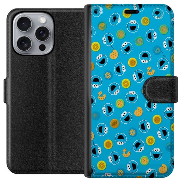 Kompatibel Tegnebogsetui til Apple iPhone 16 Pro Max Mönster med kakmonster