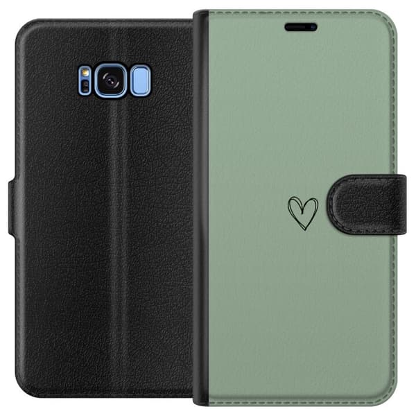 Kompatibelt Plånboksfodral till Samsung Galaxy S8 Hjärta