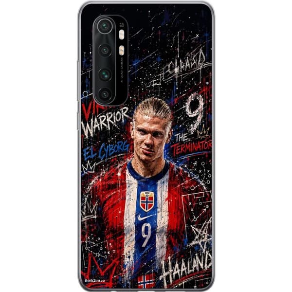 Kompatibelt Mobilskal till Xiaomi Mi Note 10 Lite Erling Haaland graffiti
