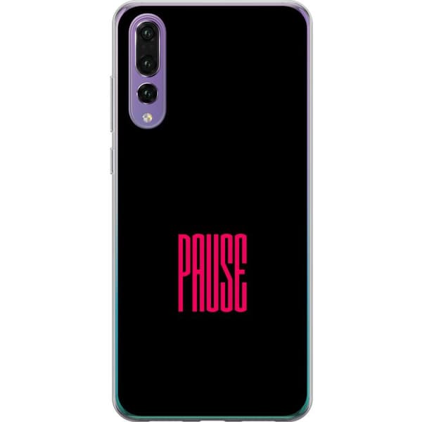 Yhteensopiva Puhelinkuori Huawei P20 Pro Pause text