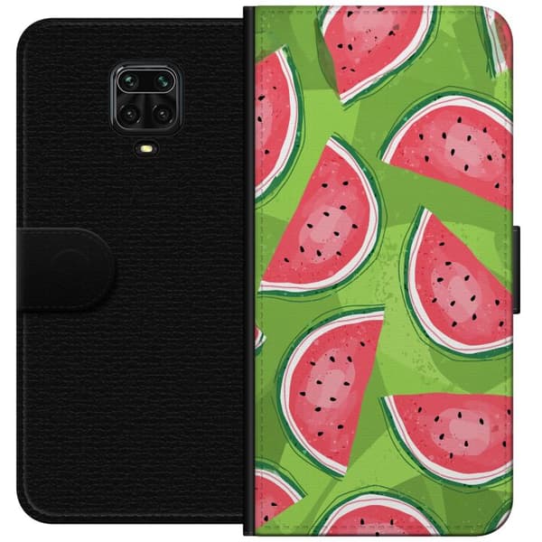 Kompatibel Tegnebogsetui til Xiaomi Redmi Note 9 Pro Vattenmelon