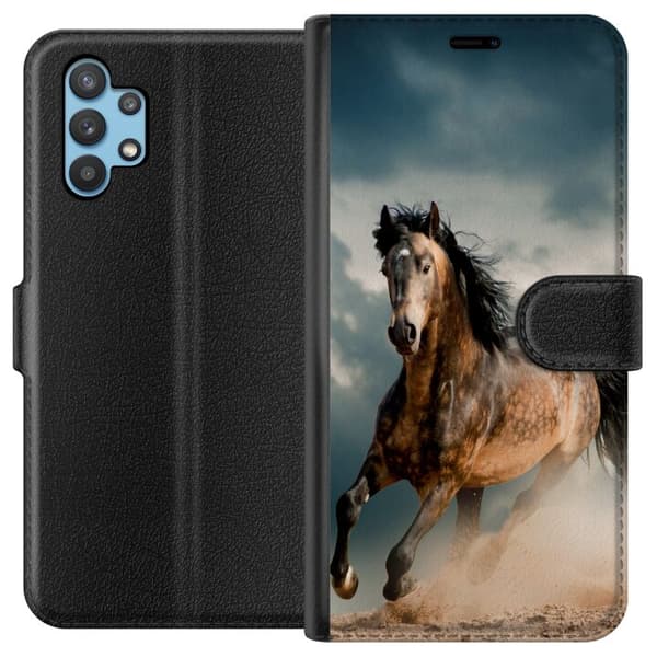 Kompatibelt Plånboksfodral till Samsung Galaxy A32 5G Springande Häst