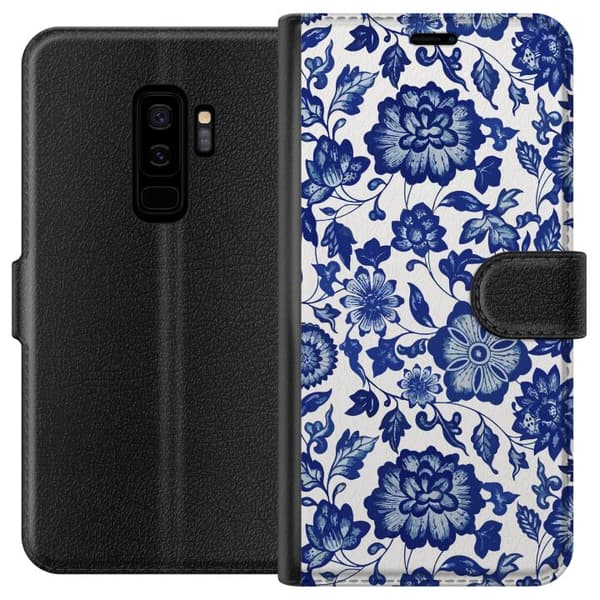 Kompatibel Tegnebogsetui til Samsung Galaxy S9+ Blomster