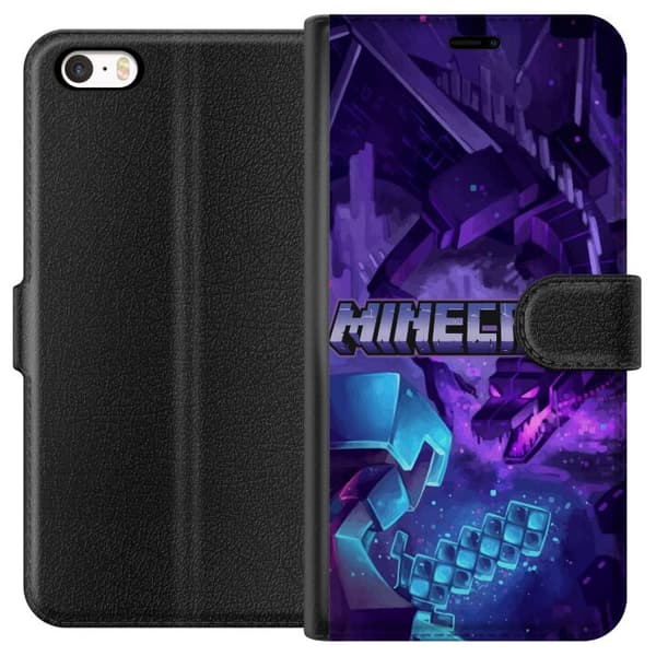 Yhteensopiva Lompakkokotelo Apple iPhone SE (2016) Minecraft
