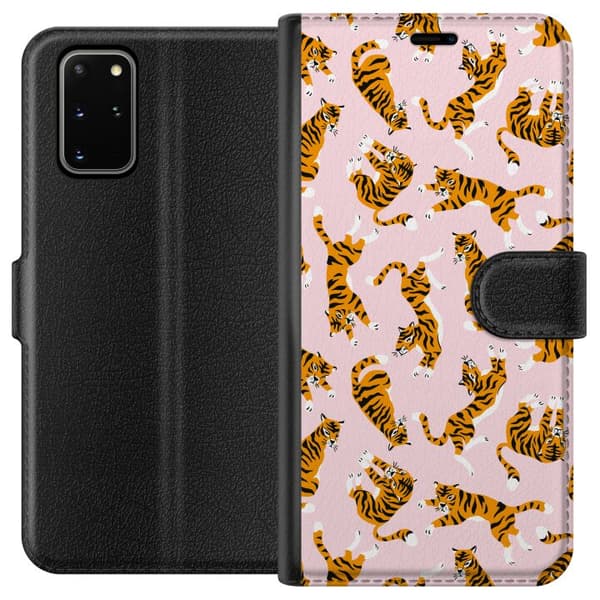 Kompatibelt Plånboksfodral till Samsung Galaxy S20+ Tiger