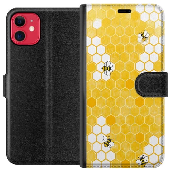 Kompatibelt Plånboksfodral till Apple iPhone 11 Bin och honungskaka