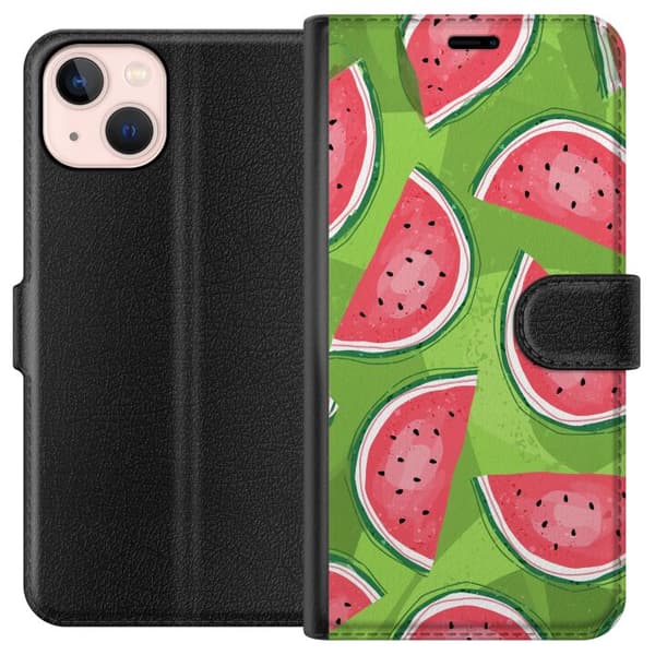 Kompatibelt Plånboksfodral till Apple iPhone 13 Vattenmelon