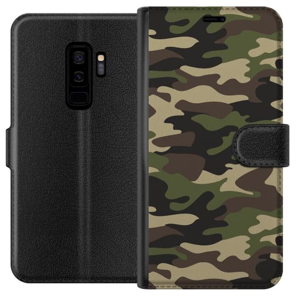 Kompatibel Tegnebogsetui til Samsung Galaxy S9+ Militær