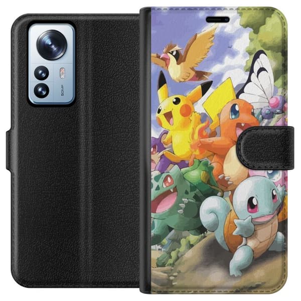Kompatibelt Plånboksfodral till Xiaomi 12 Pro Pokemon