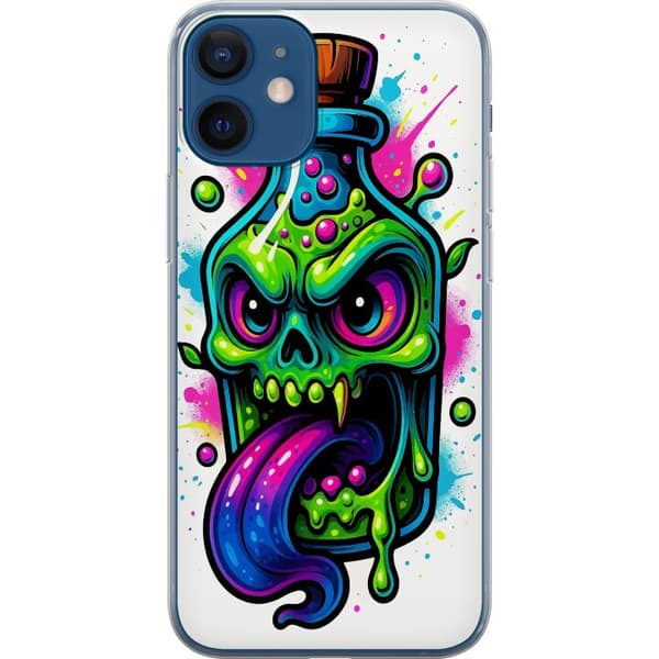 Kompatibelt Mobildeksel til Apple iPhone 12 Färgstark monsterflaska