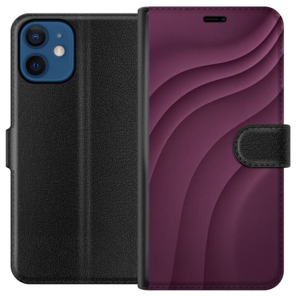 Kompatibelt Lommeboketui til Apple iPhone 12 Plommebevegelse
