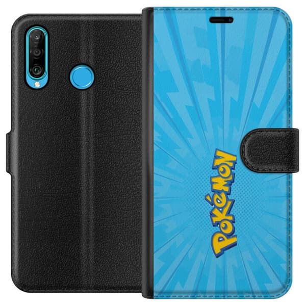Kompatibelt Plånboksfodral till Huawei P30 lite Ikonisk design