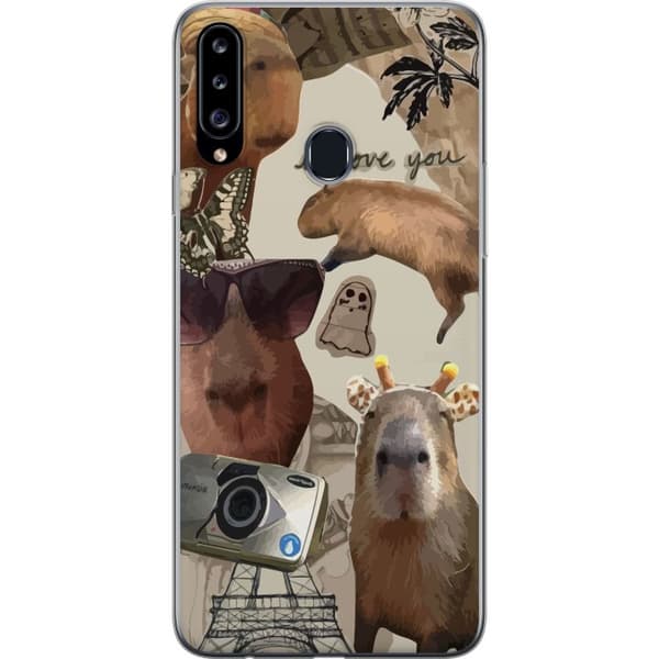 Kompatibelt Mobilskal till Samsung Galaxy A20s Capybara