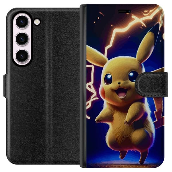 Kompatibel Tegnebogsetui til Samsung Galaxy S23 Pikachu