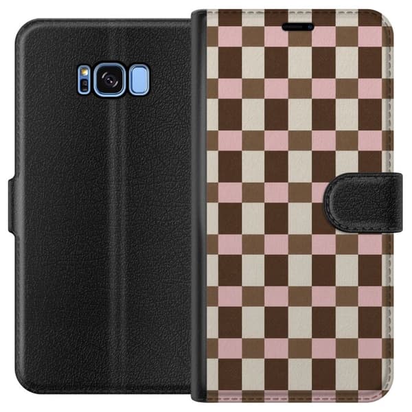 Kompatibelt Plånboksfodral till Samsung Galaxy S8 Strawberry Mocha