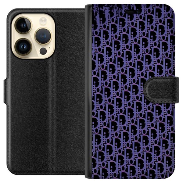 Kompatibelt Lommeboketui til Apple iPhone 15 Pro Moderneluksuriøst monogram i stilrent design