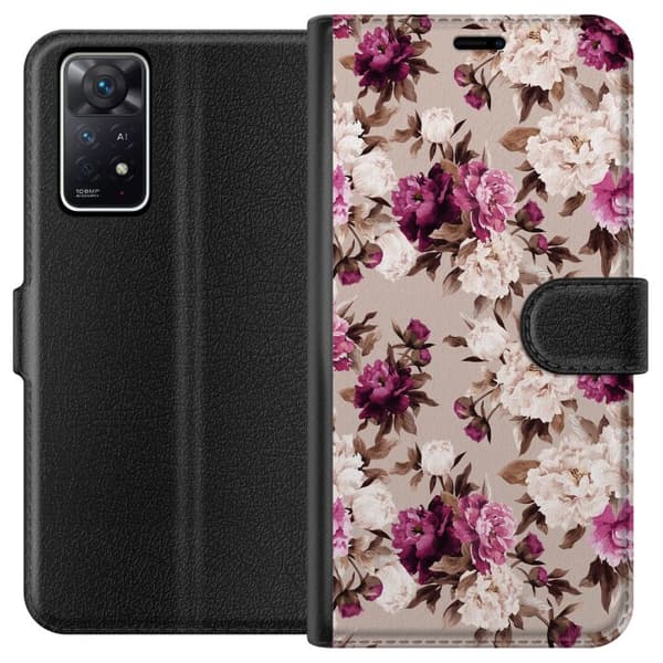 Kompatibelt Plånboksfodral till Xiaomi Redmi Note 11 Pro 5G Blommor