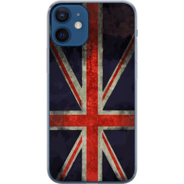 Kompatibelt Mobildeksel til Apple iPhone 12 mini Britisk flagg med rustikk følelse