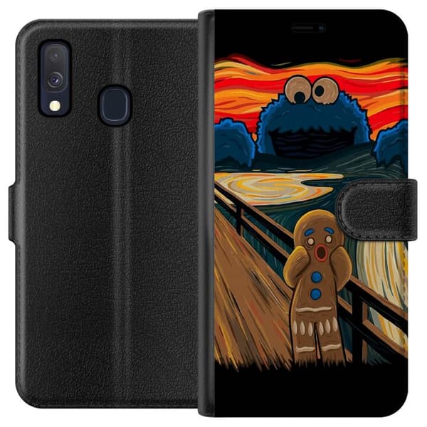 Kompatibelt Plånboksfodral till Samsung Galaxy A40 Kakmonstret