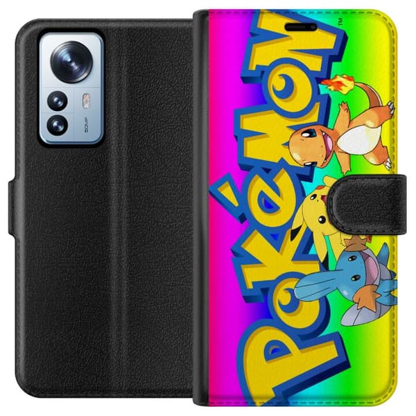 Kompatibelt Plånboksfodral till Xiaomi 12 Pro Pokemon
