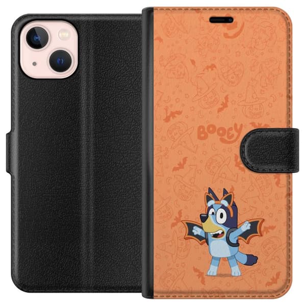 Kompatibel Tegnebogsetui til Apple iPhone 13 Søde tegnede Halloweenmotiver for børn