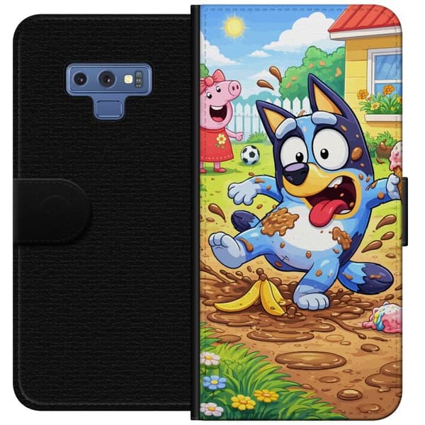 Kompatibelt Lommeboketui til Samsung Galaxy Note9 Blåy