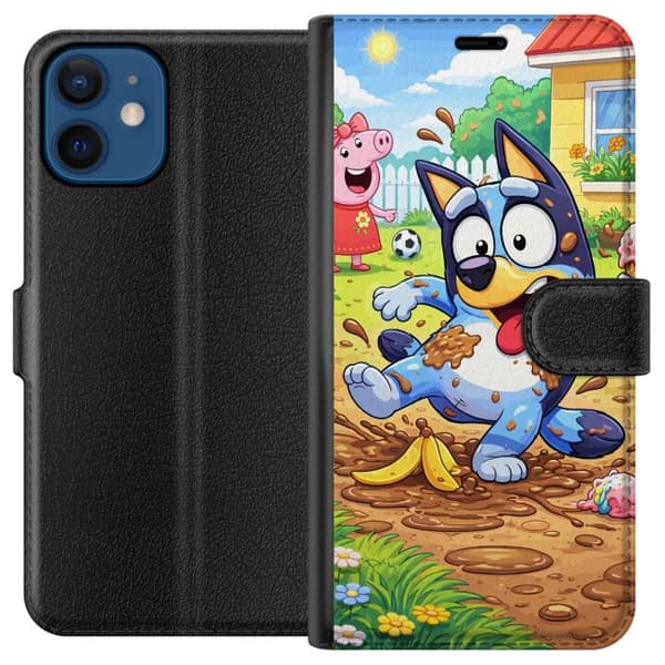 Kompatibelt Lommeboketui til Apple iPhone 12 mini Blåy