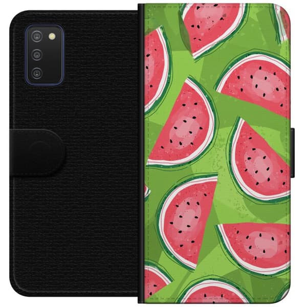 Kompatibel Tegnebogsetui til Samsung Galaxy A03s Vattenmelon