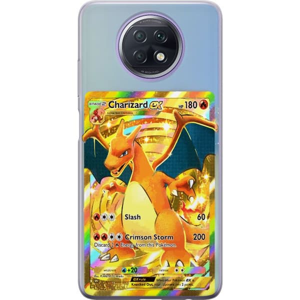 Kompatibelt Mobildeksel til Xiaomi Redmi Note 9T Premiummotiv med Charizard EX