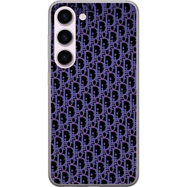 Kompatibelt Mobildeksel til Samsung Galaxy S23 Moderneluksuriøst monogram i stilrent design
